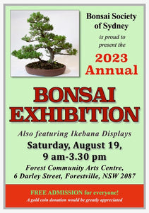 Bonsai Society upcoming 2023 Exhibition