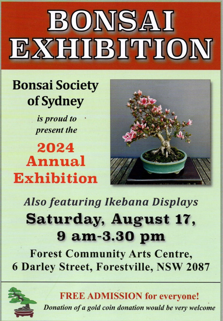 Upcoming Bonsai and Ikebana Exhibitions August And September 2024